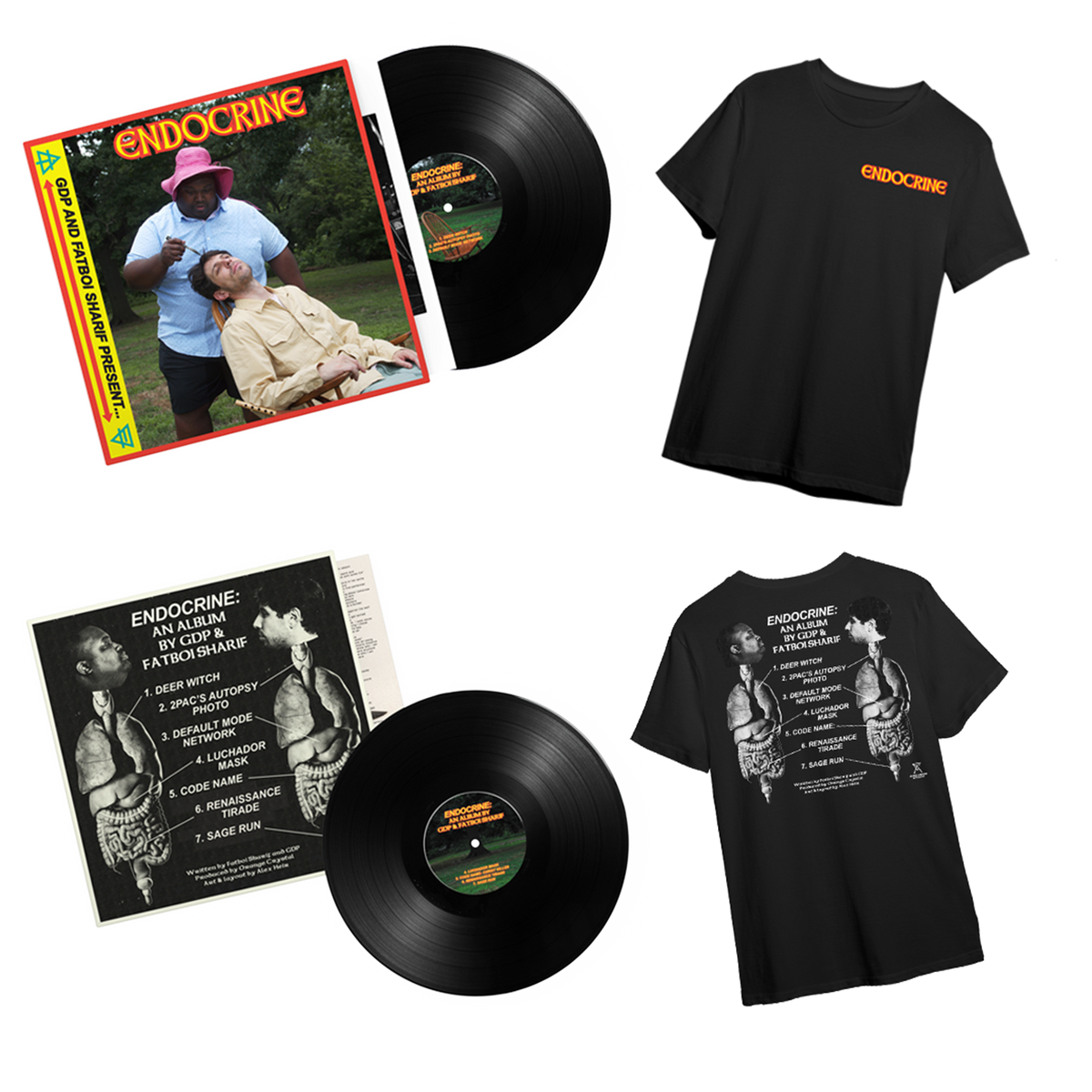 ENDOCRINE Vinyl + Shirt Bundle